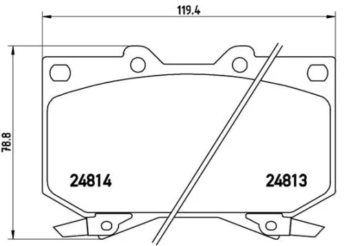 ABS Brake Pad Set, disc brake (P 83 108)