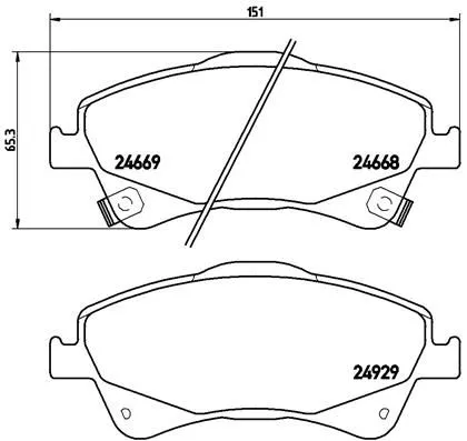 ABS Brake Pad Set, disc brake (P 83 109)