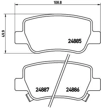 ABS Brake Pad Set, disc brake (P 83 112)