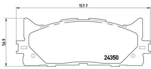 ABS Brake Pad Set, disc brake (P 83 117)