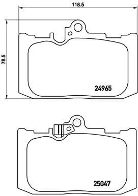 ABS Brake Pad Set, disc brake (P 83 131)