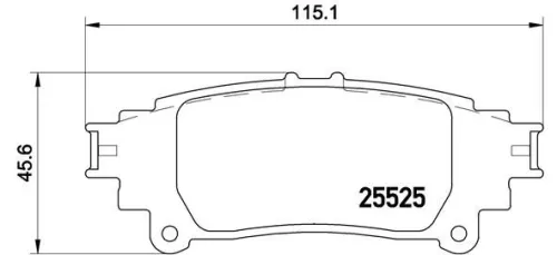 ABS Brake Pad Set, disc brake (P 83 132)
