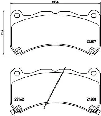 ABS Brake Pad Set, disc brake (P 83 146)
