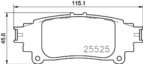 ABS Brake Pad Set, disc brake (P 83 153)