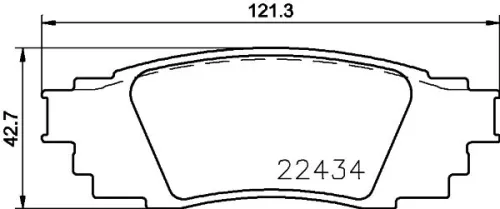 ABS Brake Pad Set, disc brake (P 83 160)