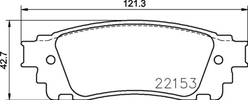 ABS Brake Pad Set, disc brake (P 83 166)