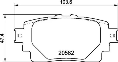 ABS Brake Pad Set, disc brake (P 83 174)