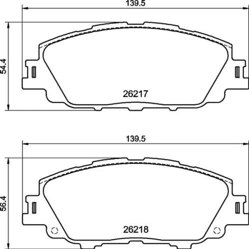 ABS Brake Pad Set, disc brake (P 83 175)