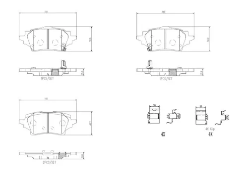 ABS Brake Pad Set, disc brake (P 83 178)