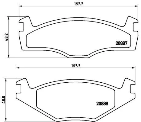 ABS Brake Pad Set, disc brake (P 85 005)