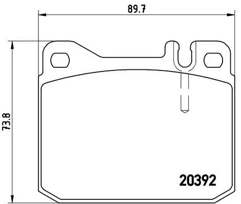 ABS Brake Pad Set, disc brake (P 85 007)