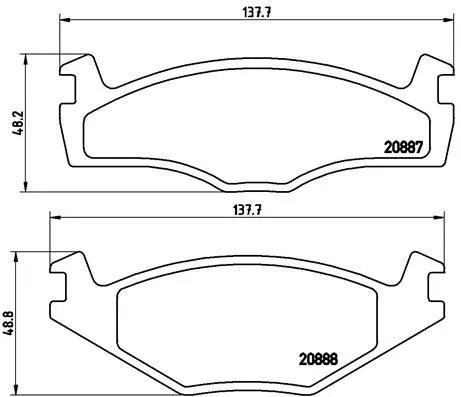 ABS Brake Pad Set, disc brake (P 85 012)