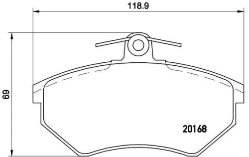 ABS Brake Pad Set, disc brake (P 85 015)