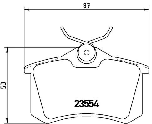 ABS Brake Pad Set, disc brake (P 85 017)