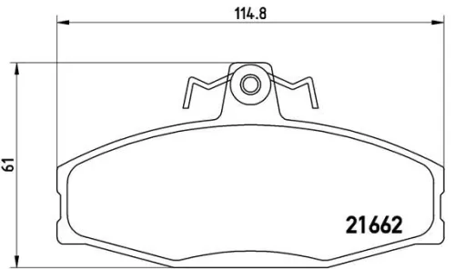 ABS Brake Pad Set, disc brake (P 85 022)