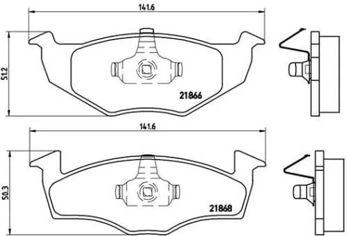 ABS Brake Pad Set, disc brake (P 85 025)