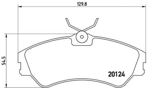 ABS Brake Pad Set, disc brake (P 85 028)