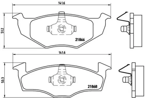 ABS Brake Pad Set, disc brake (P 85 031)