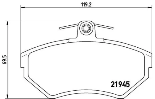 ABS Brake Pad Set, disc brake (P 85 032)