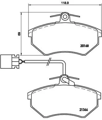 ABS Brake Pad Set, disc brake (P 85 034)