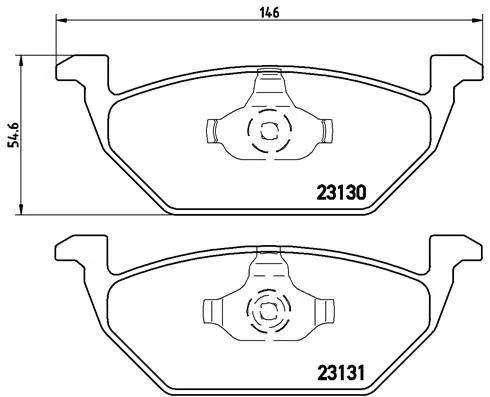 ABS Brake Pad Set, disc brake (P 85 041)
