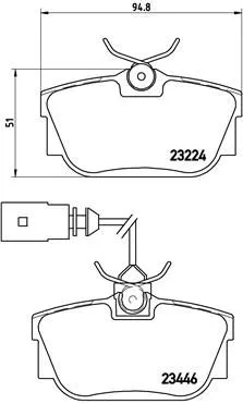 ABS Brake Pad Set, disc brake (P 85 046)