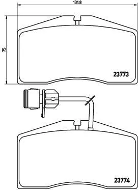 ABS Brake Pad Set, disc brake (P 85 053)