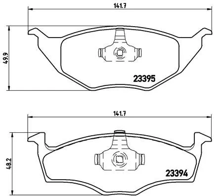 ABS Brake Pad Set, disc brake (P 85 055)