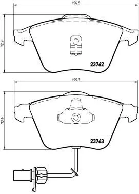 ABS Brake Pad Set, disc brake (P 85 056)