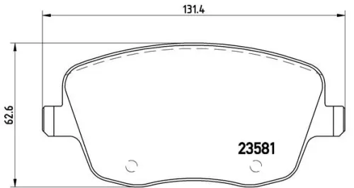 ABS Brake Pad Set, disc brake (P 85 057)