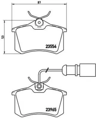 ABS Brake Pad Set, disc brake (P 85 058)