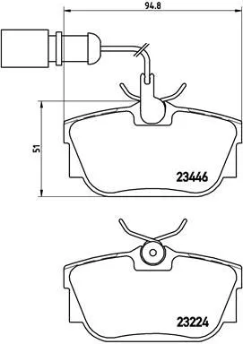 ABS Brake Pad Set, disc brake (P 85 059)