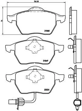 ABS Brake Pad Set, disc brake (P 85 060)