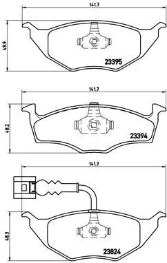 ABS Brake Pad Set, disc brake (P 85 063)