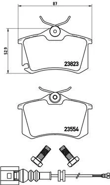 ABS Brake Pad Set, disc brake (P 85 066)
