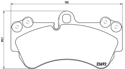 ABS Brake Pad Set, disc brake (P 85 069)