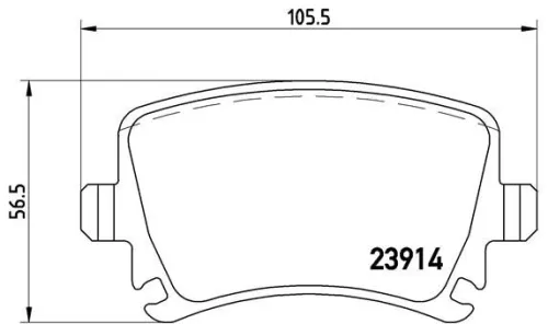 ABS Brake Pad Set, disc brake (P 85 073)