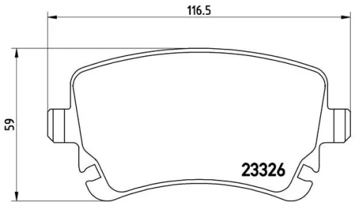 ABS Brake Pad Set, disc brake (P 85 076)