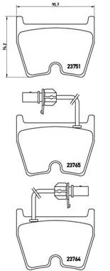 ABS Brake Pad Set, disc brake (P 85 078)