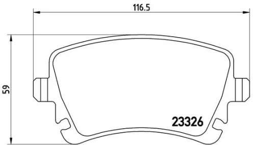 ABS Brake Pad Set, disc brake (P 85 083)
