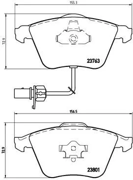 ABS Brake Pad Set, disc brake (P 85 084)