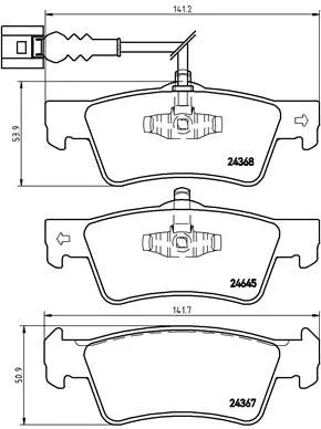 ABS Brake Pad Set, disc brake (P 85 091)