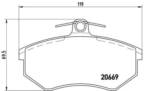 ABS Brake Pad Set, disc brake (P 85 093)