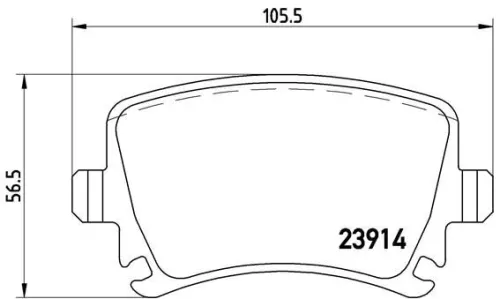 ABS Brake Pad Set, disc brake (P 85 095)
