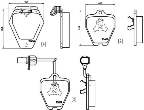 ABS Brake Pad Set, disc brake (P 85 096)
