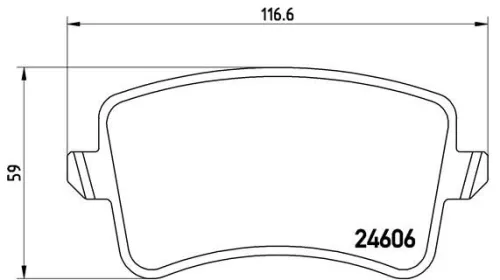 ABS Brake Pad Set, disc brake (P 85 099)