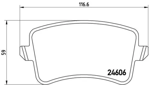 ABS Brake Pad Set, disc brake (P 85 100)