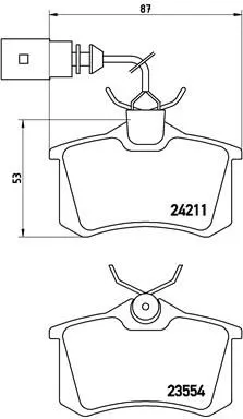 ABS Brake Pad Set, disc brake (P 85 101)