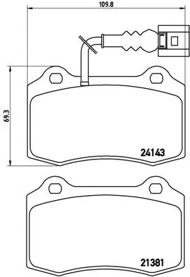 ABS Brake Pad Set, disc brake (P 85 104)