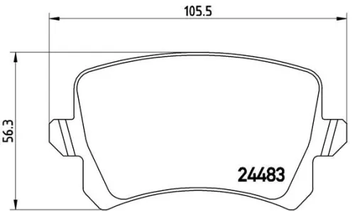 ABS Brake Pad Set, disc brake (P 85 108)